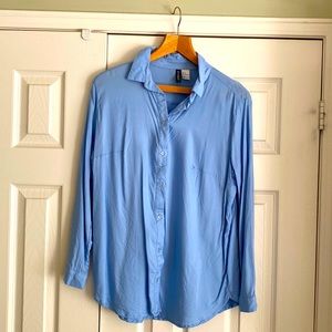 Baby blue H&M dress shirt